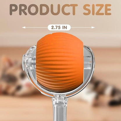 Rocfish Durable Interactive Cat Toys for Indoor Cats, Smart Automatic Cat Chase Ball Toy, Upgraded Speedy Tail Kitten Toy for Bored Indoor Adult Pets (Orange)