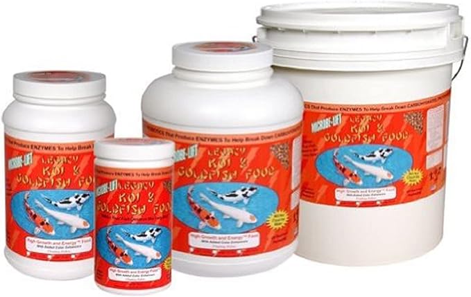 MICROBE-LIFT MLLHGEBAG High Growth and Energy Floating Fish Food Pellets for Ponds, Water Gardens, and Fountains, Safe for Live Goldfish and Koi, 40 Pounds