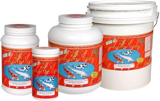 MICROBE-LIFT MLLHGEBAG High Growth and Energy Floating Fish Food Pellets for Ponds, Water Gardens, and Fountains, Safe for Live Goldfish and Koi, 40 Pounds