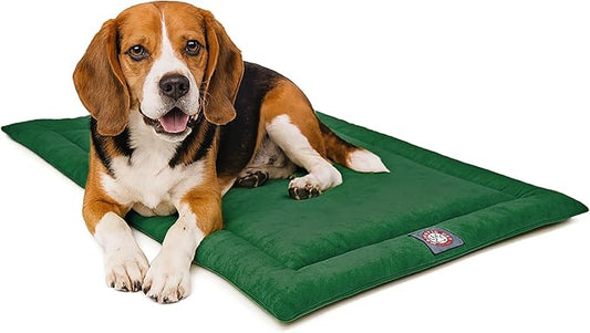 Majestic Pet Orthopedic Memory Foam Dog Crate Mat - Plush Pet Bed Pad for Crates & Kennels | USA Crafted | 36"x23" Villa Marine