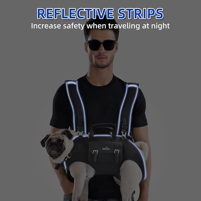 Dog Backpack Carrier for Dogs,Dog Lift Harness,Adjustable Padded Breathable Straps for Dogs, Disabled, Joint Injuries, Arthritis,XXL