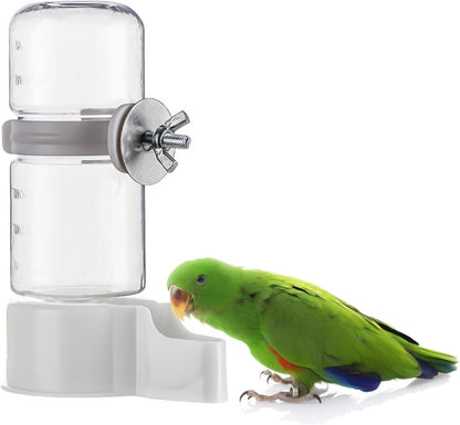 2 Pcs Automatic Bird Feeder and Drinker Set, Hanging Bird Food Bowl, Suitable for Parrots, Cockatiels, Budgies, Rats, Hamsters