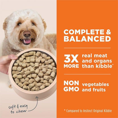 Instinct Freeze Dried Raw Meals, Natural Dry Dog Food, Grain Free - Cage Free Chicken, 25 oz. Bag