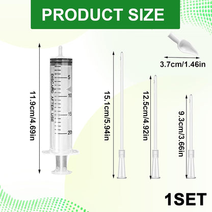 Baby Bird Feeding Syringe Kit – 5 Pack 20ml Plastic Syringe Set, Feeding Tubes and Spoon, Reusable Feeding Syringe for Birds, Rabbits, Kittens and Small Pets
