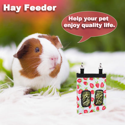 DZWLKJ Guinea Pig Hay Feeder, 600D Polyester, Rabbit Hay Feeder Bag, S -10"x 8"x 0.4", Guinea Pig, Chinchilla, Hamsters, Small Pets, 1 Pack, Lightweight