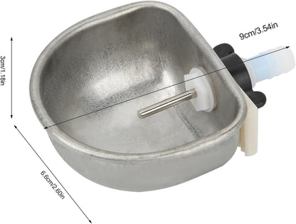 10PCS Stainless Steel Rabbit Water dispenser Rabbit Water Feeder with Bowl Automatic Rabbit Drinker Removable Hanging Pet Cage Water Bowls Rabbit Drinking Equipment