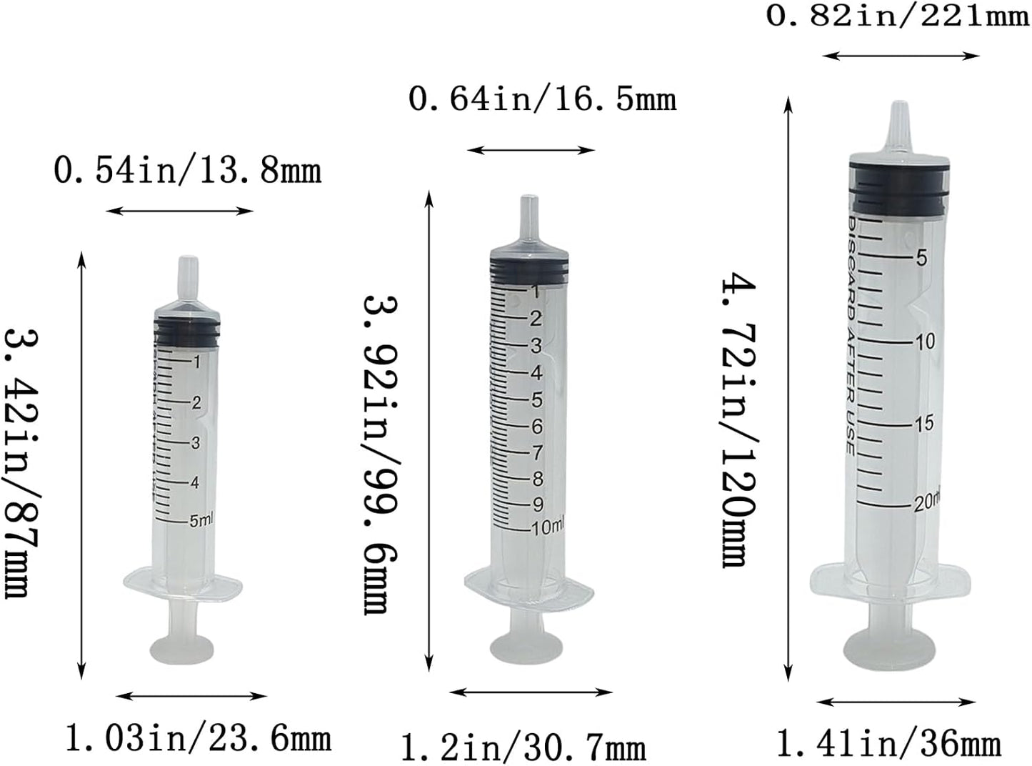 8Pcs Pet Bird Parrot Milk Feeding Syringe Set, Bird Hand Feeding Syringe with Soft Feeding Tubes for Feeding Pets(5ml+10ml+20ml)