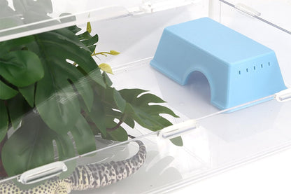 Snake Hide, Leopard Gecko Tank Accessories for Reptile Ball Python Crested Gecko Lizard Bearded Dragon - BlueHideS