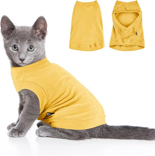 Soft Fleece Dog & Cat Sweatshirt - Warm Pullover Hoodie for Small to Medium Pets - Comfortable Winter Clothes