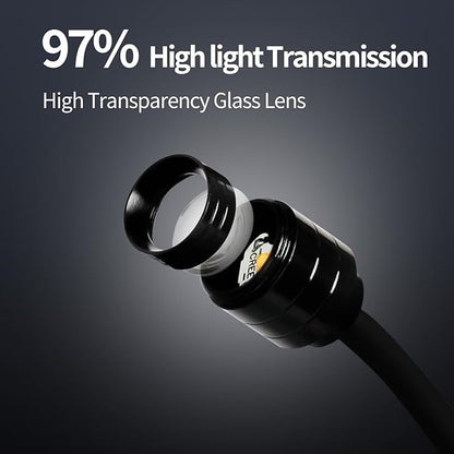 UPETTOOLS 3W LED Aquarium Light with 3 Color Modes – Clip On Fish Tank Lamp for Plants, Terrariums & Coral (Yellow, Warm White, White)