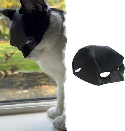 Cat Bat Mask Halloween Costumes Accessories for Cats, Cat Bat Cosplay Apparel (Large, Black Bat)
