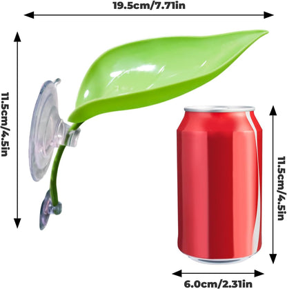 3 Pack Plastic Leaf Decorations with Suction Cups, Frog Habitat Platform, Reptile Decorations for Terrarium, Tank Terrarium Accessories for African Dwarf, Toad