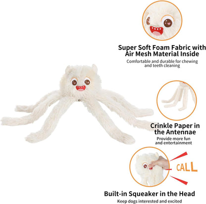 DODODOLA Dog Toys Squeaky Dog Toys with Crinkle Paper Cute Stuffed Octopus Durable Dog Plush Toys for Large Breed Dog Chew Toys for Small, Medium, Large Dogs