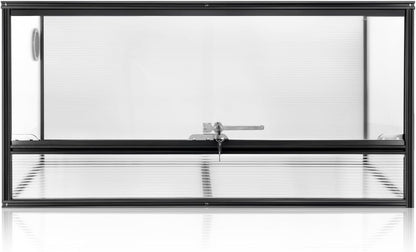 50 Gallon Bearded Dragon Tank, 36"x18"x18" (3x1.5x1.5 ft) Reptile Terrarium, Medium Reptile Enclosure with Aluminum Frame, Mesh Top, Lock Doors