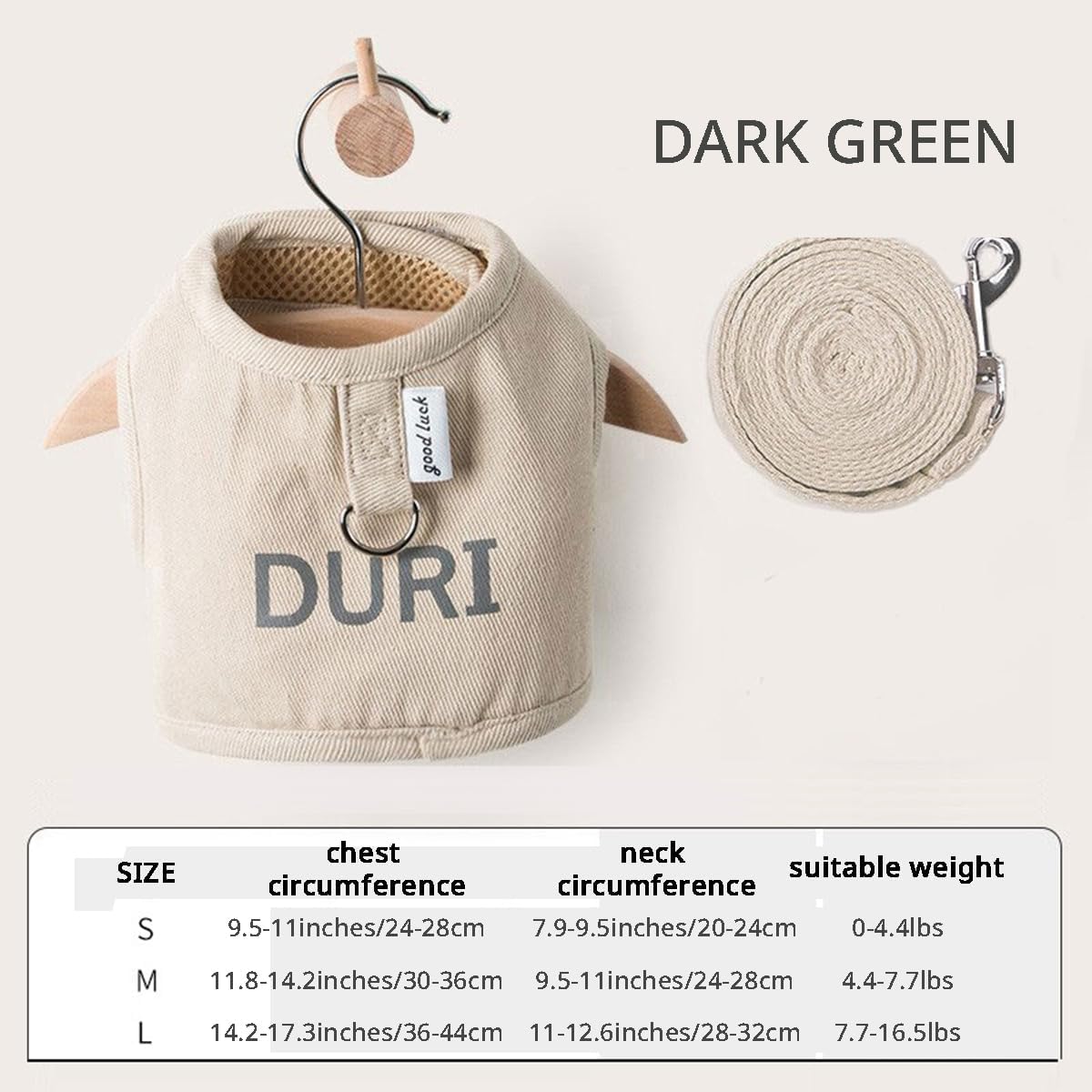 MANON ROSA Rabbit Harness and Leash Set - Escape-Proof Adjustable Vest Harness for Dwarf Bunnies, Soft Padded Conejos Collar with Safety Buckle, Small Animal Walking Accessories