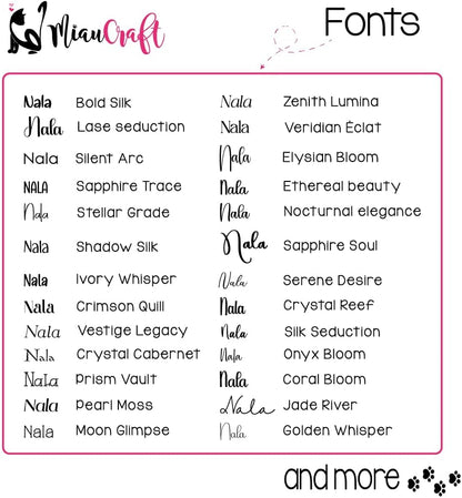 Super Customizable Pet Tags ID for Cats & Dogs | Cat tag: Durable Stainless Steel. Custom Engraved Dog Tags for Collars, Harnesses & Leashes | Many Fonts & Design (Champagne, Round)