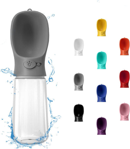 WePet Portable Dog Water Bottle, 19 OZ, Leak Proof Puppy Water Dispenser with Drinking Feeder for Pets Outdoor Walking, Hiking, Travel, Food Grade Plastic