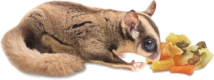 Exotic Nutrition Garden Fresh Re-Hydrate - High Calcium Dried Fruit & Vegetable Mix - for Sugar Gliders, Marmosets, Parrots, Conures, Iguanas, Turtles, Lizards, Bearded Dragons, & Other Small Pets