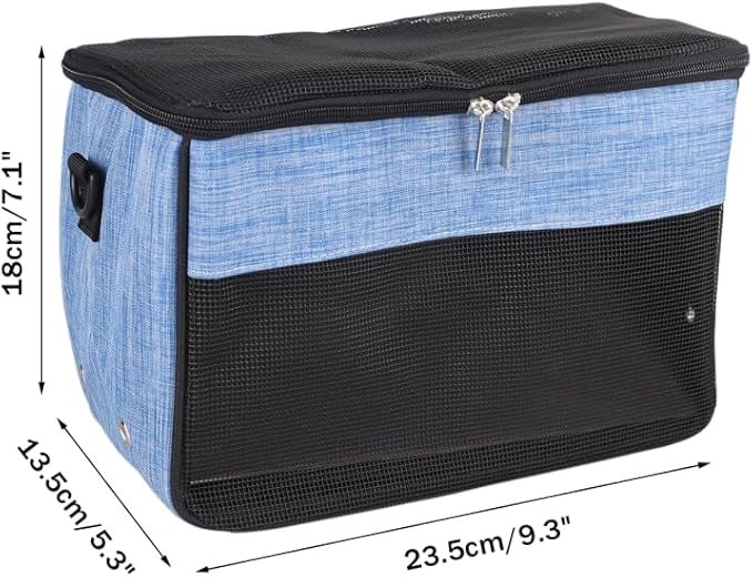 DONGKER Guinea Pig Travel Carrier Bag,Foldable Hamster Outgoing Shoulder Bag with Detachable Adjustable Shoulder Strap for Hamster Ferret Squirrel Chinchilla Rabbit