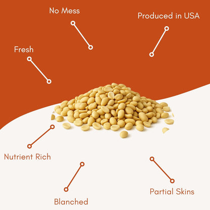 Fresh Shelled Peanuts for Birds & Squirrels - Raw Wildlife Peanuts, No Mess Bird Seed, No Waste Bird Seed for Wild Birds & Backyard Squirrels (10lbs)