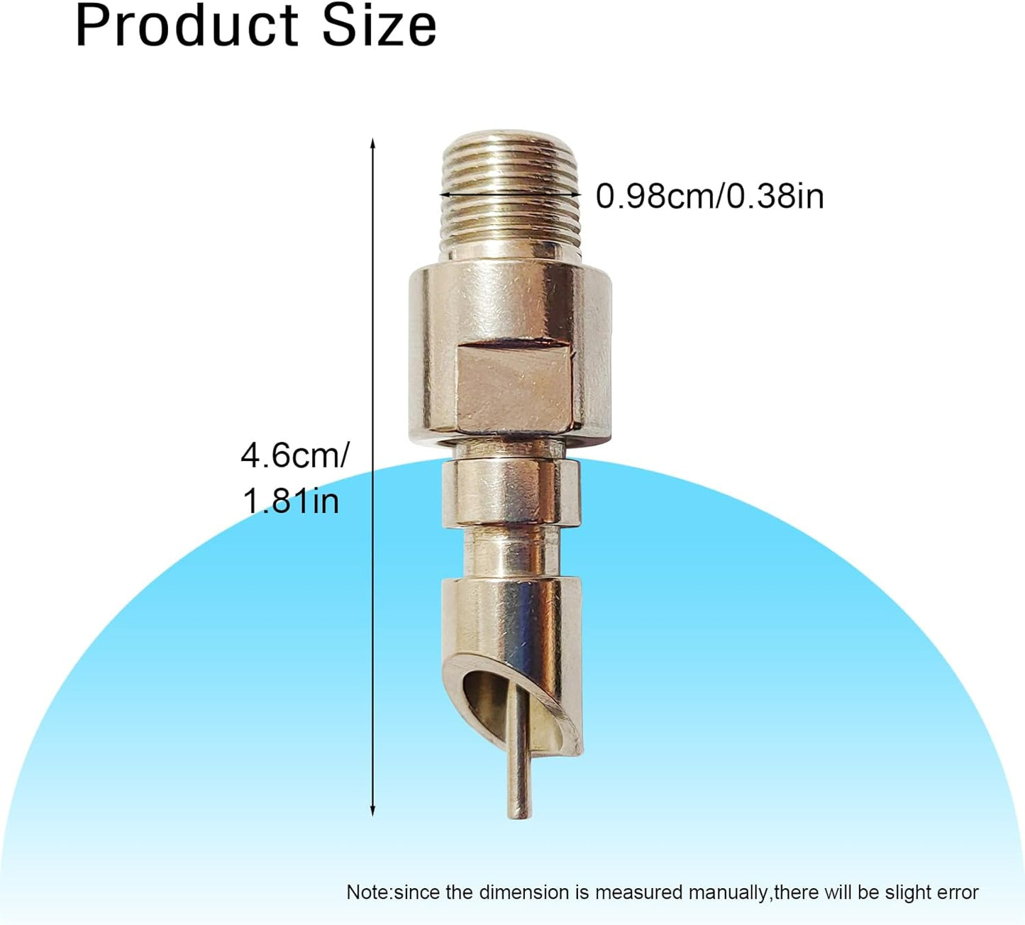Threaded Stainless Steel Rabbit Water Nipples Automatic Rodent Watering System Kit Animal Breeding Supplies (6PCS)