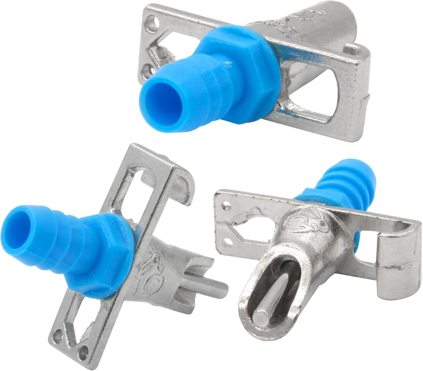 Automatic Rabbit Watering Kit Include 6 Nipple Drinker Feeders, ID 5/16" Hose, Barb Fittings to G1/2" Thread Connector, Watering System Bucket Connector