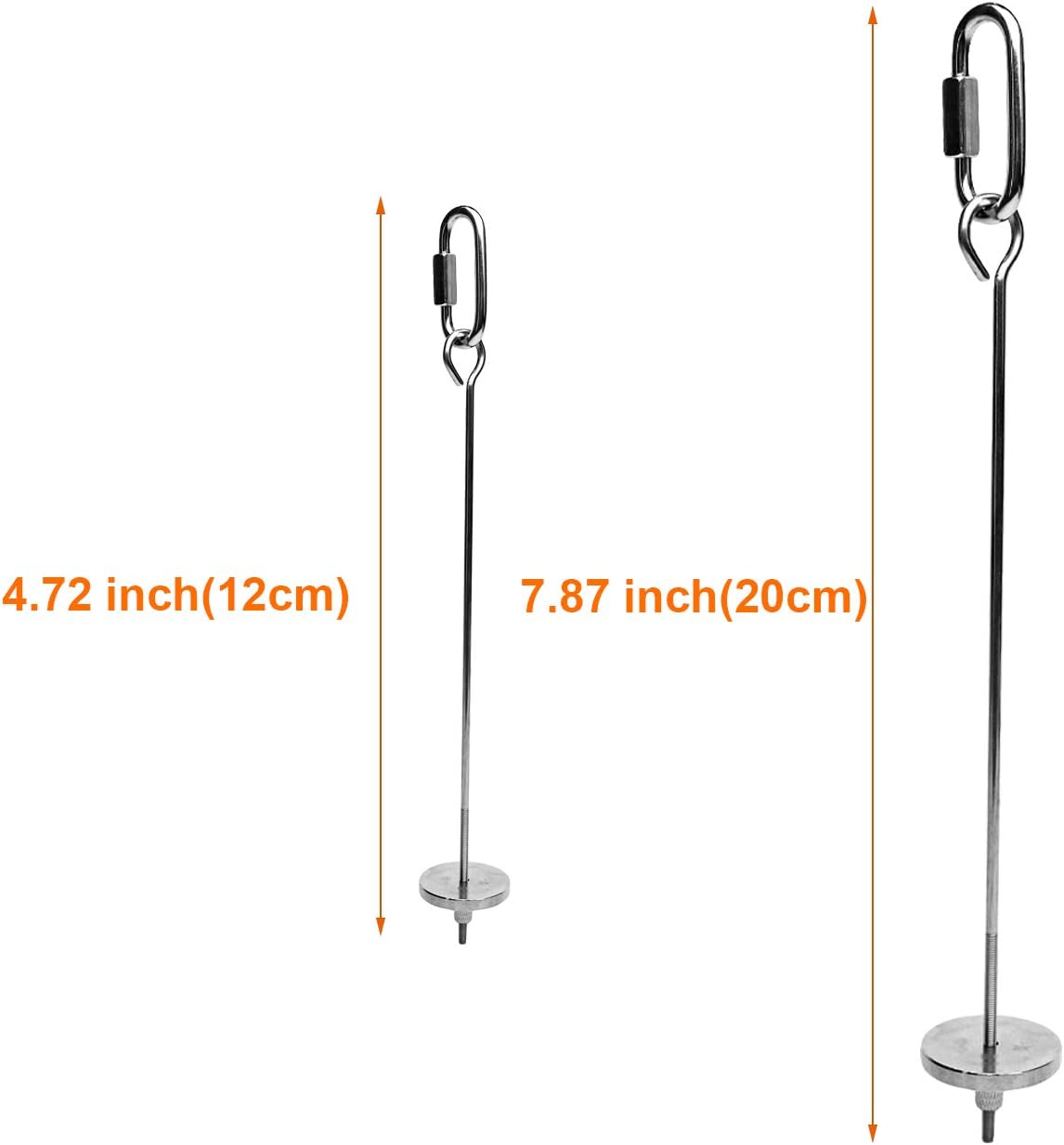 Bird Food Holder, Small Animal Fruit Vegetable Holder Stainless Steel Vegetable Skewer Foraging Hanging Food Feed Treating Tool for Parrots Cockatoo Cockatiel (2 Pcs)