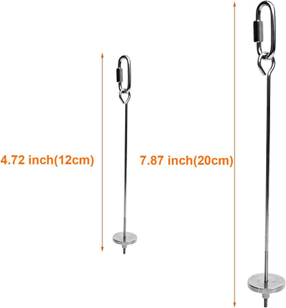 Bird Food Holder, Small Animal Fruit Vegetable Holder Stainless Steel Vegetable Skewer Foraging Hanging Food Feed Treating Tool for Parrots Cockatoo Cockatiel (2 Pcs)