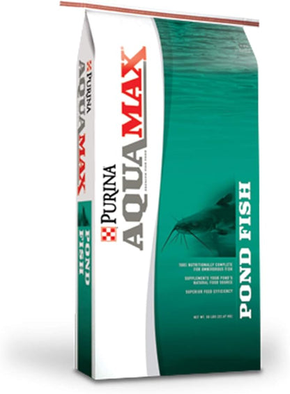 Purina AquaMax Pond Fish 2000 | Floating Pond Fish Food for Ponds and Lakes | Bluegill Fish Food, Game Fish Food, Catfish, Koi & Bass Food, 50 Pound (50 LB) Bag