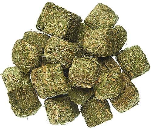 Timothy Hay Cubes 12 lb - 100% All Natural, High Fiber, Sun Cured Timothy Grass Food & Treat - Rabbits, Guinea Pigs, Chinchillas, Degus, Prairie Dogs, Tortoises, Hamsters, Gerbils, Rats & Small Pets…