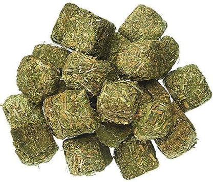 Timothy Hay Cubes 12 lb - 100% All Natural, High Fiber, Sun Cured Timothy Grass Food & Treat - Rabbits, Guinea Pigs, Chinchillas, Degus, Prairie Dogs, Tortoises, Hamsters, Gerbils, Rats & Small Pets…