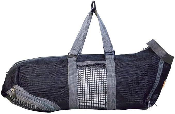 Cinf Cat Nail Clipping Cleaning Grooming Restraint Bag No Scratching Biting for Bathing Nail Trimming Injecting Examining(Black,L)