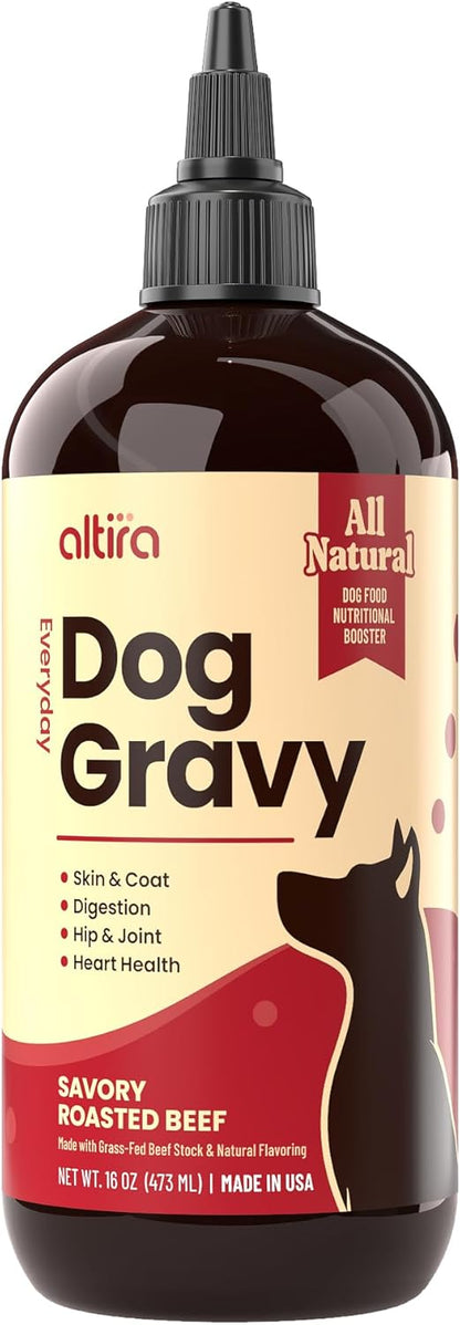 Everyday Dog Gravy Beef - Premium Wet Dog Food Gravy Toppers for Dry Food – Tasty & Nutritious with Essential Vitamins and Supplements – Hip and Joint Supplement