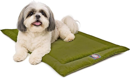 Majestic Pet Orthopedic Memory Foam Dog Crate Mat - Plush Pet Bed Pad for Crates & Kennels | USA Crafted | 24"x18" Villa Fern