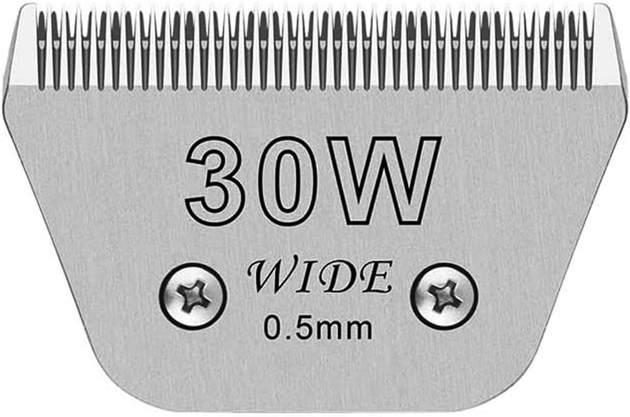 Wide Blades for Dog Grooming Blades Compatible with Andis Dog Clippers,30W Dog Clipper Blades Compatible with Oster A5,Wahl km10 Dog Clippers for Horse Dog Cat Animals,Stainless-Steel Blade Sharp