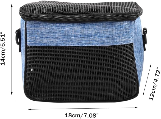 DONGKER Guinea Pig Travel Carrier Bag,Foldable Hamster Outgoing Shoulder Bag with Detachable Adjustable Shoulder Strap for Hamster Ferret Squirrel Chinchilla Rabbit