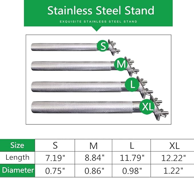 Bird Perch Stainless Steel Stand Parrot Rod Grinding Claws Trimming Beak Nails Grinding Stick Exercise Platform for Parakeet Cockatiel Conure African Grey Macaw Finch Bird Cage Accessories (XL)