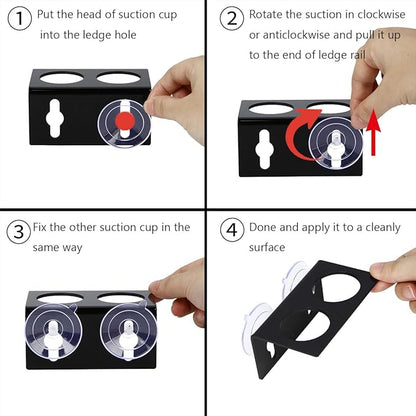 Paper Feeding Cups Samll 0.5 oz Gecko Food and Water Feeding Dish Ledge Accessories Bowls for Crested Gecko Lizards Reptiles Pets (Ledge+20cups)