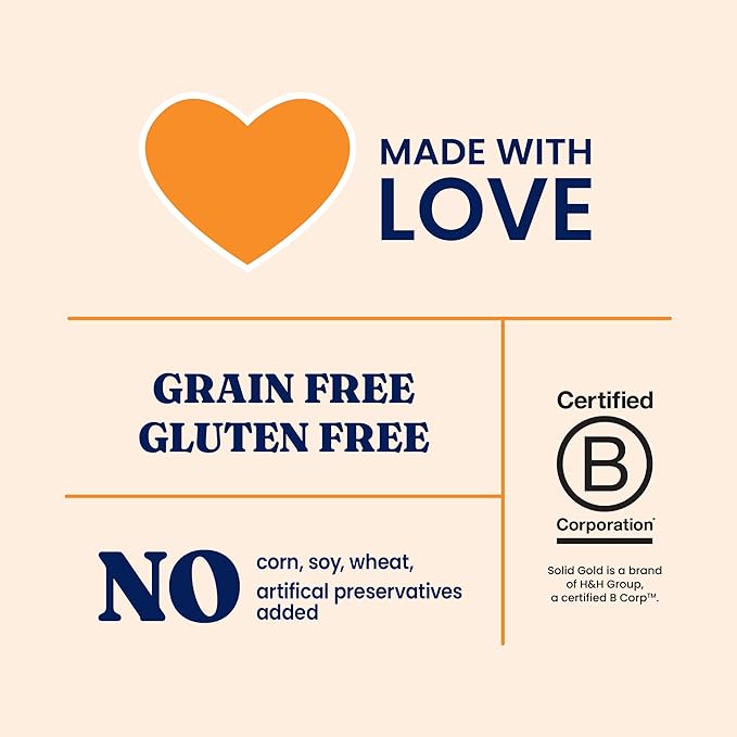 Solid Gold High Protein Dry Cat Food - Grain Free & Gluten Free Chicken Cat Dry Food w/Probiotics for Gut Health & Digestion - High Fiber & Omega 3 - Low Carb Superfood Kibble for Cats All Ages - 3LB