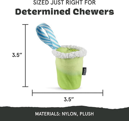 Barkbox Get Ripped Margrrrita Super Chewer Tough Dog Chew Toy for Aggressive Chewers, Plush Cover with Rubber Core - 2 Toys in 1 – Two Layer Treat Dispensing Dog Toy for Large Dogs