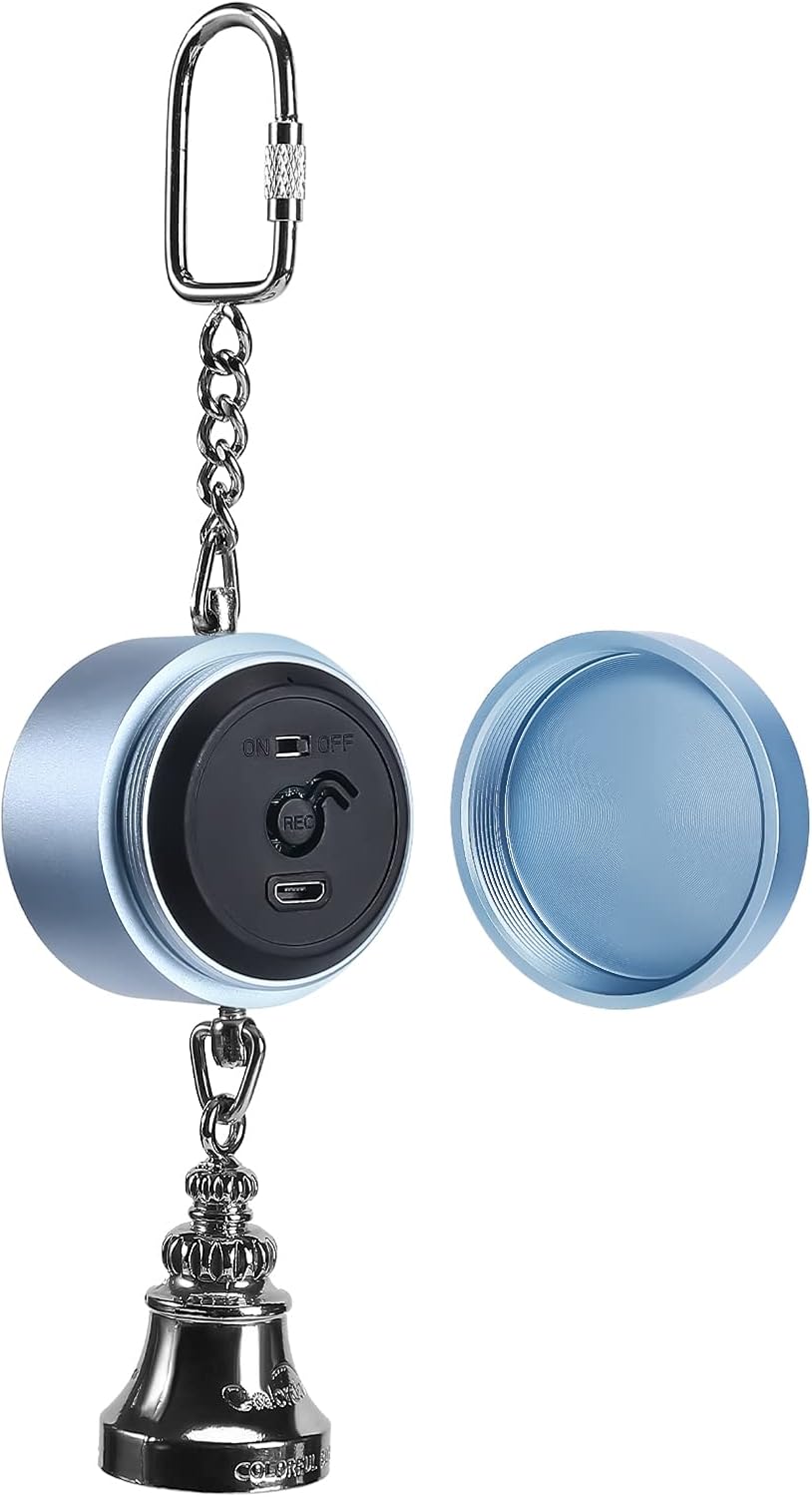 Colorday Bird Toys Parrot Talking Coach & Interactive Voice Bell for Parakeet, African Grey, Amazon Parrots, Quaker, Cockatiel, Conure (Blue)