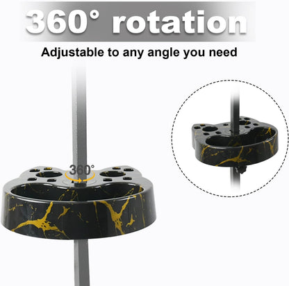 Compact Beauty Tool Organizer for Grooming Arm - Adjustable and Rotatable Scissor and Brush Holder