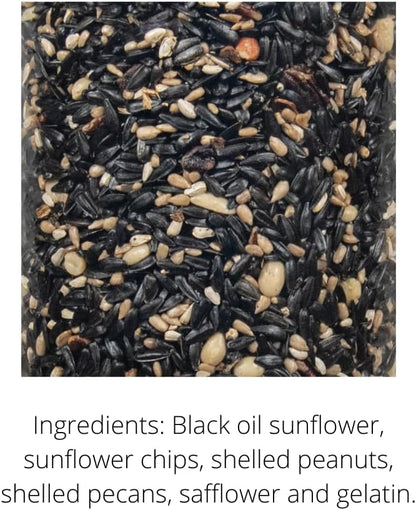 JCs Wildlife Wild Bird Blend Premium Bird Seed Small Cylinder, 1.5 lb (4 Cylinder)