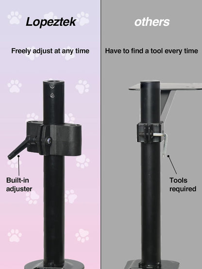 Double Cat Desk Bed - Desktop Attachment Two Cat Perch for Home Office, Spinnable Indoor Desk Mounted Hammock Bed, 2 Elevated Nest for Table, Double Kittens Clamp Hammock for Table(Black)