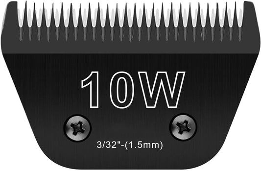 10W Wide Blades for Dog Grooming Blades Compatible with Andis Dog Clippers Blades,Dog Clipper Blades Compatible with Oster A5,Wahl km10 Dog Clippers for Horse Dog Cat Animals