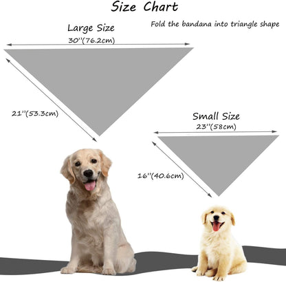 DOGWONG Christmas Dog Bandana, Cotton Washable Soft Dog Scarf Red Green Strip Christmas Tree Dog Bib Scarf Boy Girl Bandana Square Adjustable Dog Bandanas for Small Medium Large Dogs