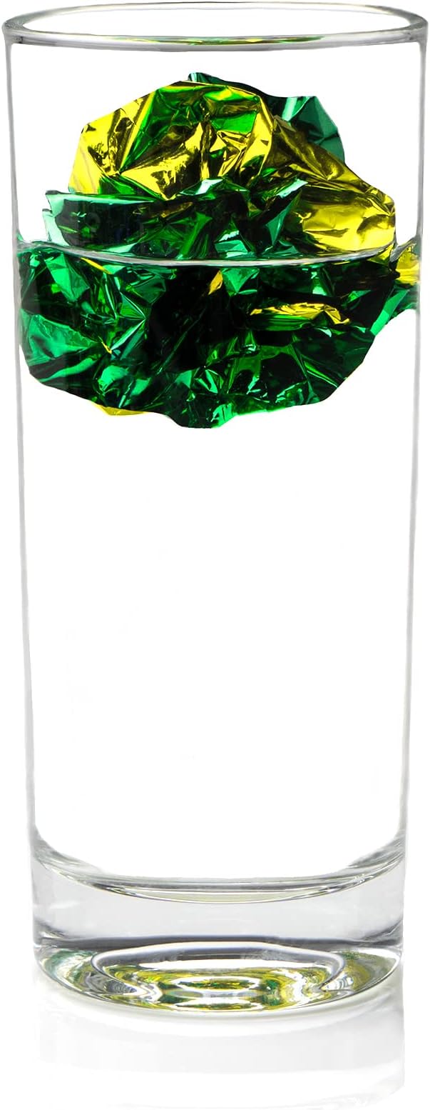 CHIWAVA 24PCS 1.6" Mylar Balls Shiny Crinkle Cat Toys Ball Kitten Crackle Lightweight Play Assorted Color