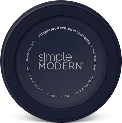 Simple Modern Stainless Steel Pet Water Bowl for Dogs & Cats | Reusable Insulated Stainless Steel Food Bowls for Dog Cat | No Tip No Slip BPA Free | Bentley Collection | Large (64oz) | Deep Ocean