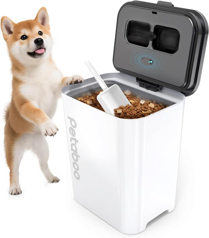 Vacuum Dog Food Storage Container, Airtight Pet Food Container, 13L Dry Pet Food Bucket for Dogs Cats Rechargeable Sealed Storage Bin with lid & Scoop
