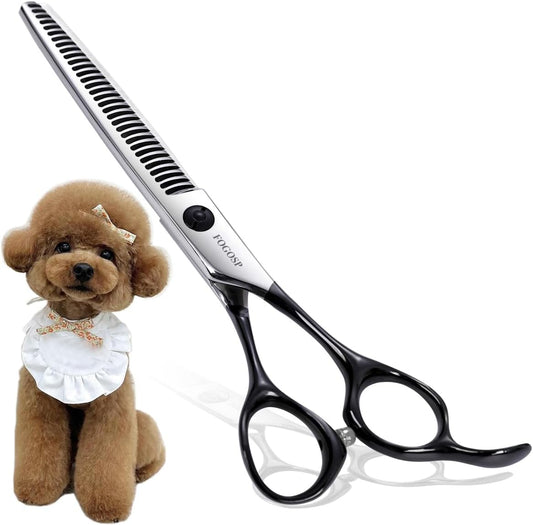 Dog Thinning Shears for Grooming 36 Teeth 6.5" Dog Blending Shears for Grooming Small Medium Dogs Professional Pet Thinners Blenders Scissors for Right Groomer(Blender, Black)
